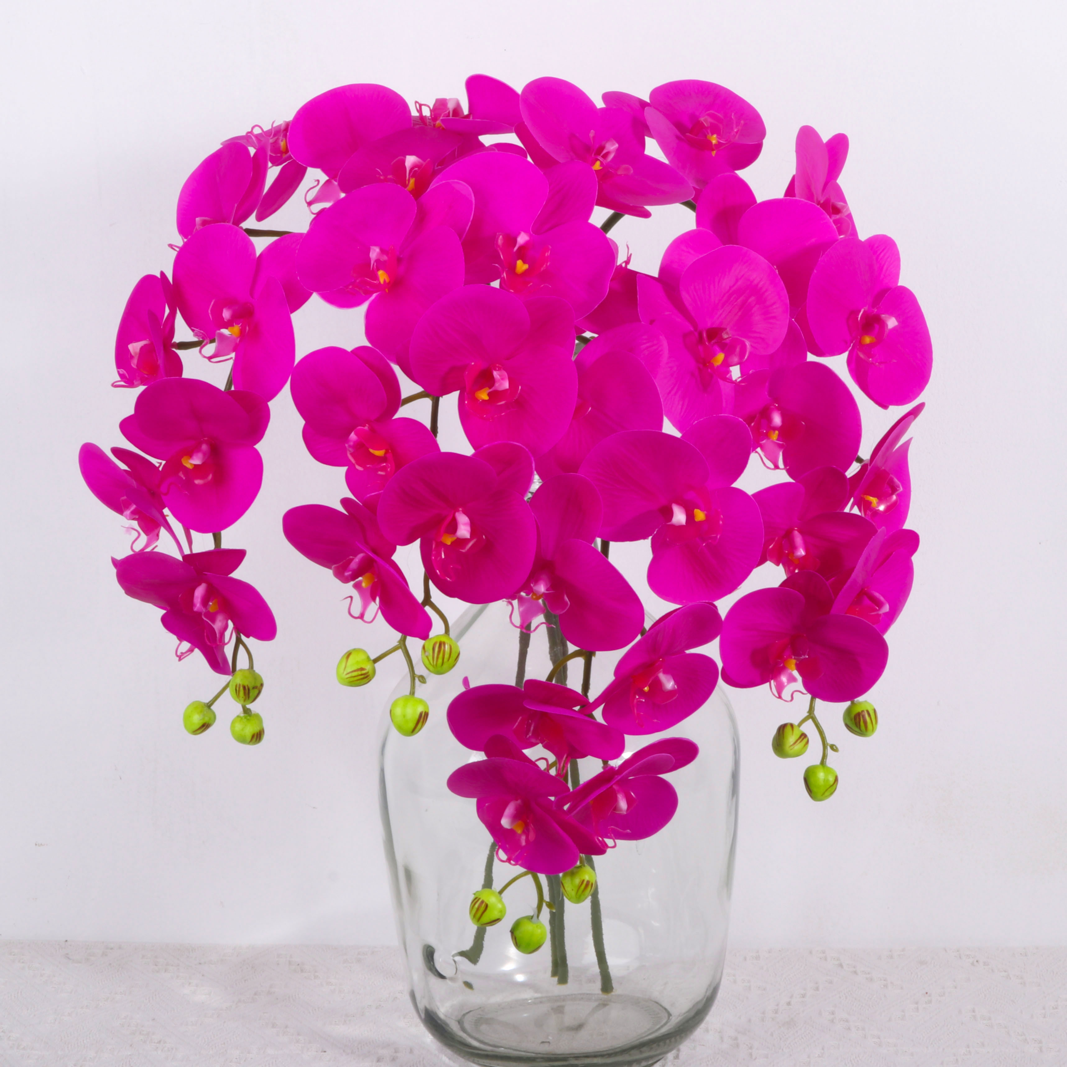 Film feel 9 phalaenopsis artificial butterfly orchid fake flower orchid home decoration wedding wholesale thumbnail
