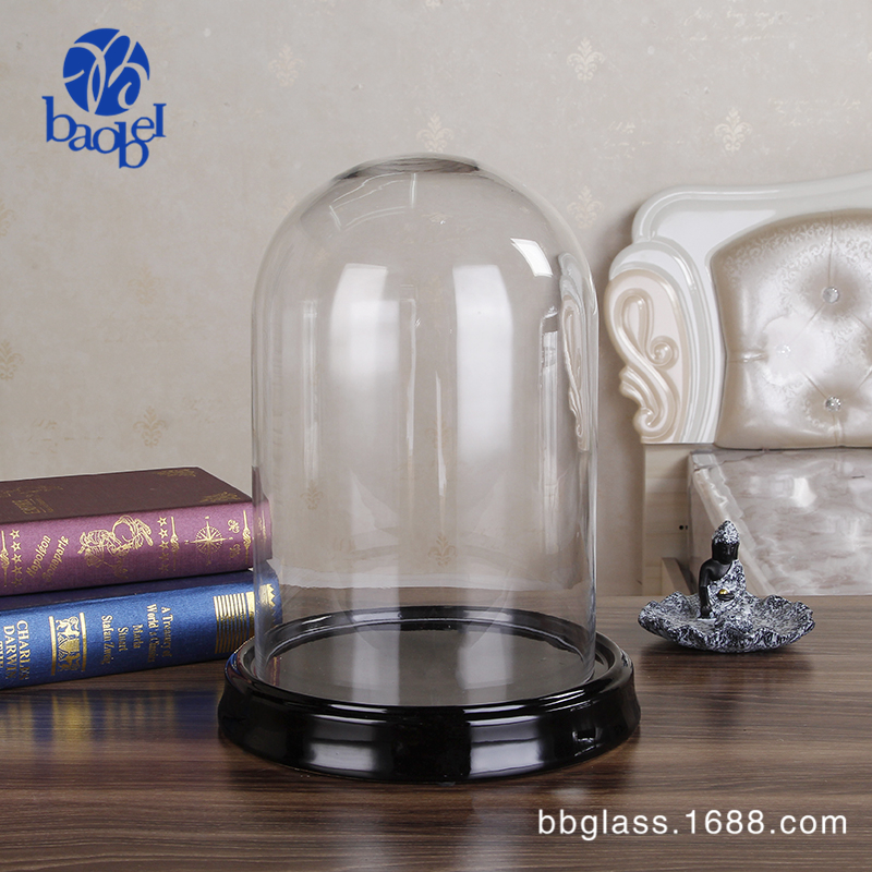 保北玻璃BBGLASS 微景观花器 玻璃罩子 陶瓷底座详情2