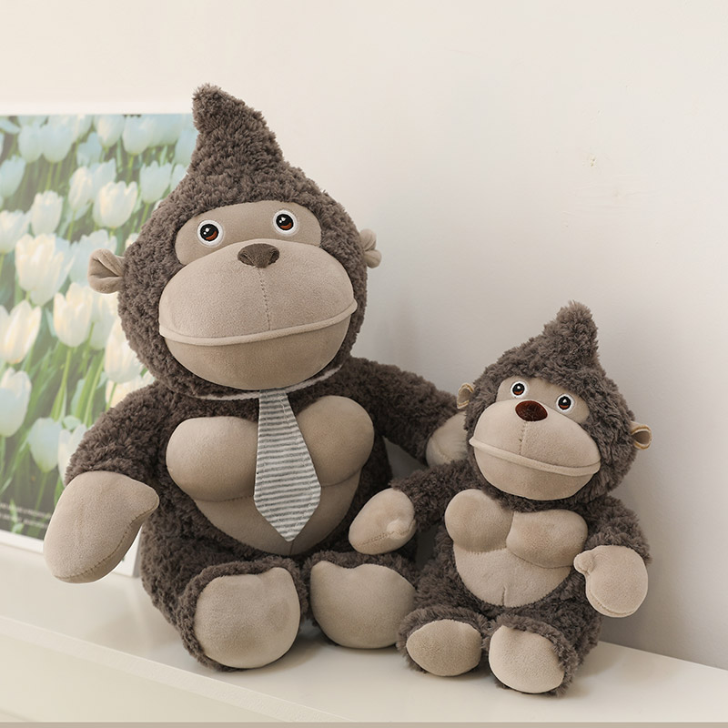 2023 New Gorilla Doll Plush Toy Cute Male And Female Bedroom Birthday Gift Plush Toy 40M details Picture