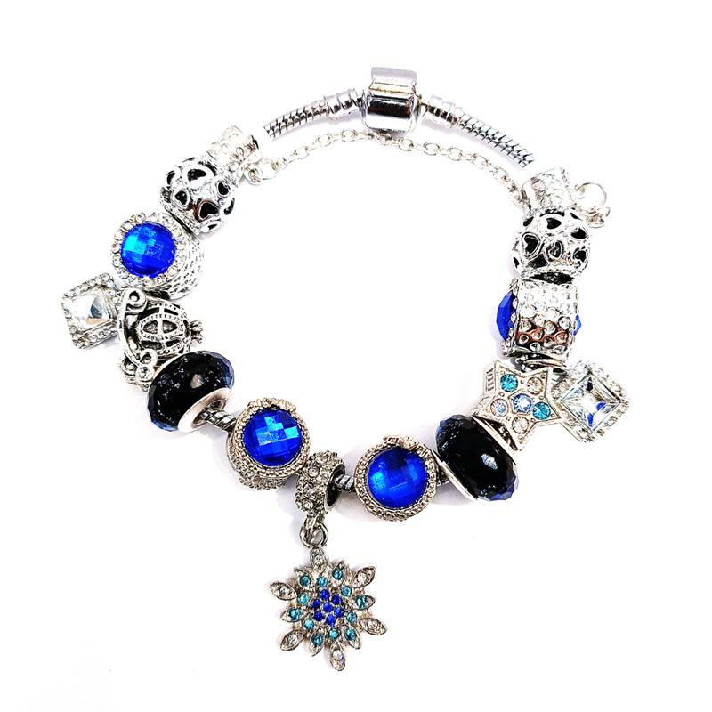 (An additional jewelry storage box is provided) 23032902 Blue small Pan style DIY bracelet full figure