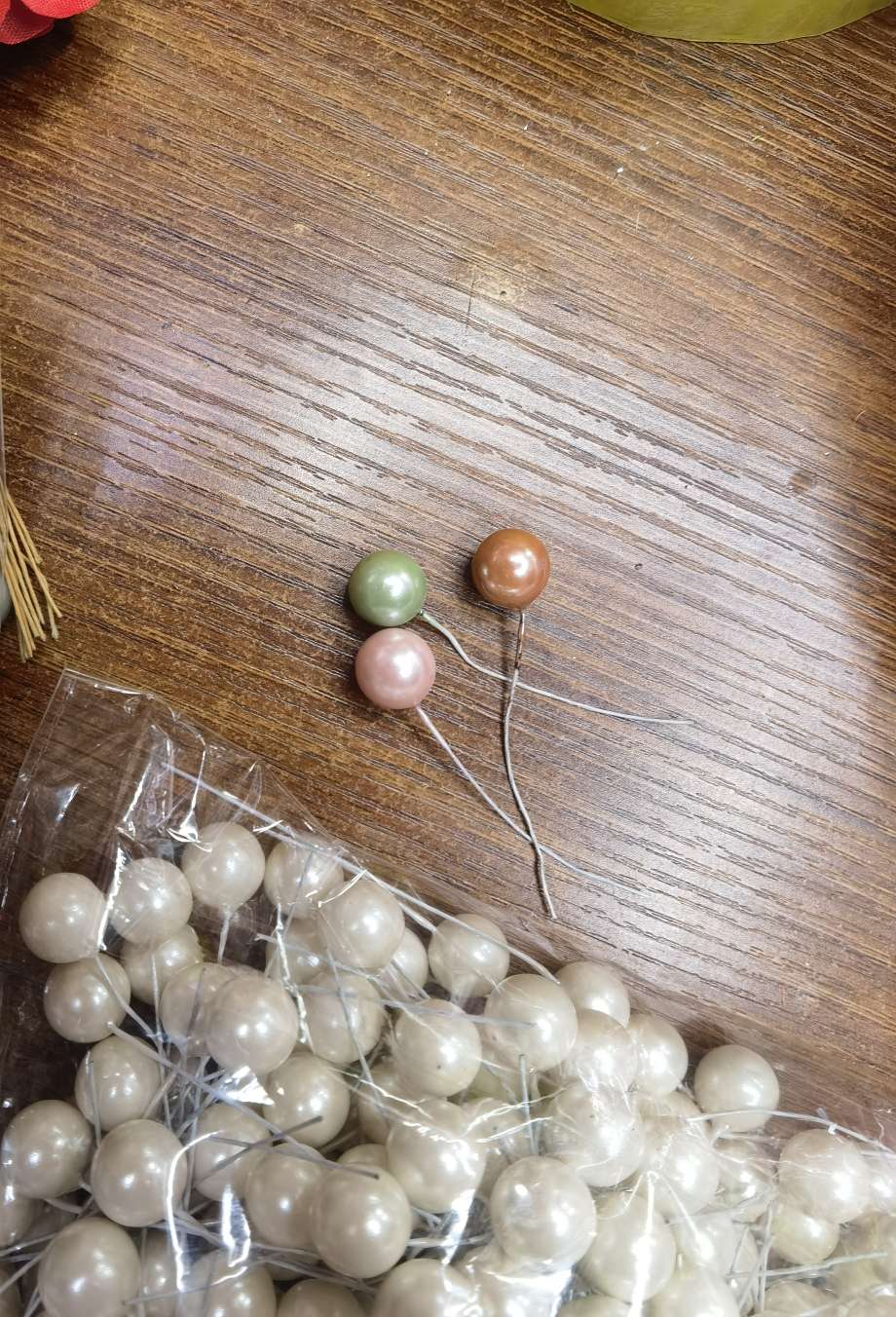 Accessories Pearl Ball Strap Rod