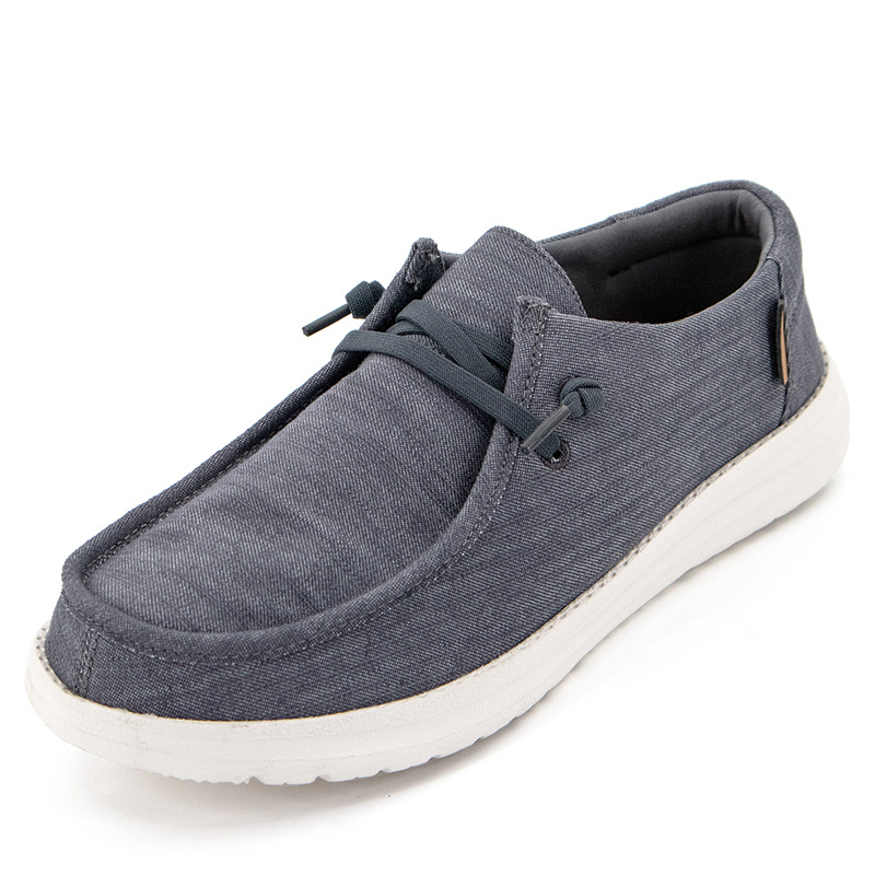 Europe And The United States Casual Shoes Men's Large Size Canvas Shoes Burst Loafers Men's Casual Sports Shoes 5422 full figure