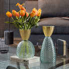 旭阳玻璃简约花瓶插花摆件轻奢客厅玄关餐桌样板房家居软装饰品150