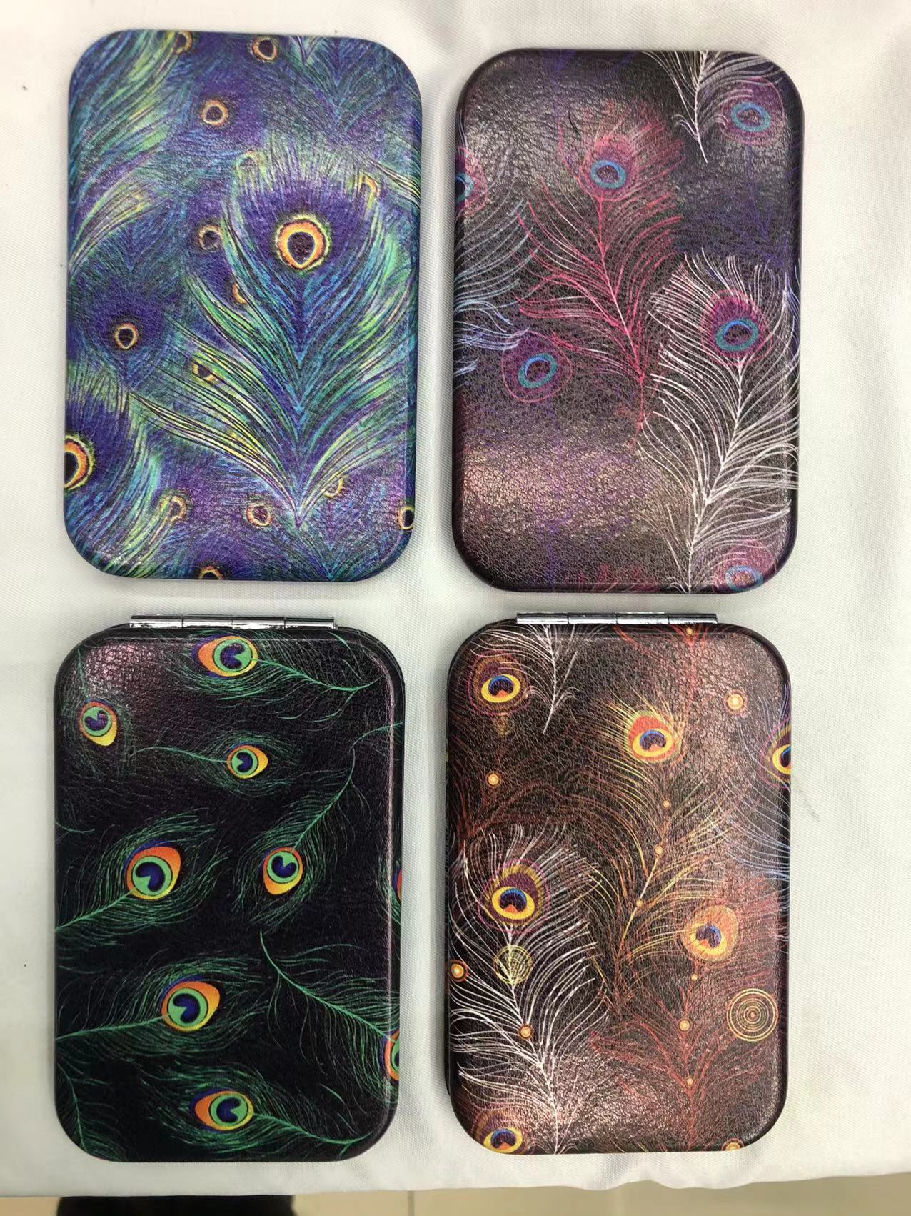 Bread Mirror Double-Sided Folding Makeup Mirror Cartoon Mirror Pocket Pocket Mirror Can Be Customized Logo details Picture