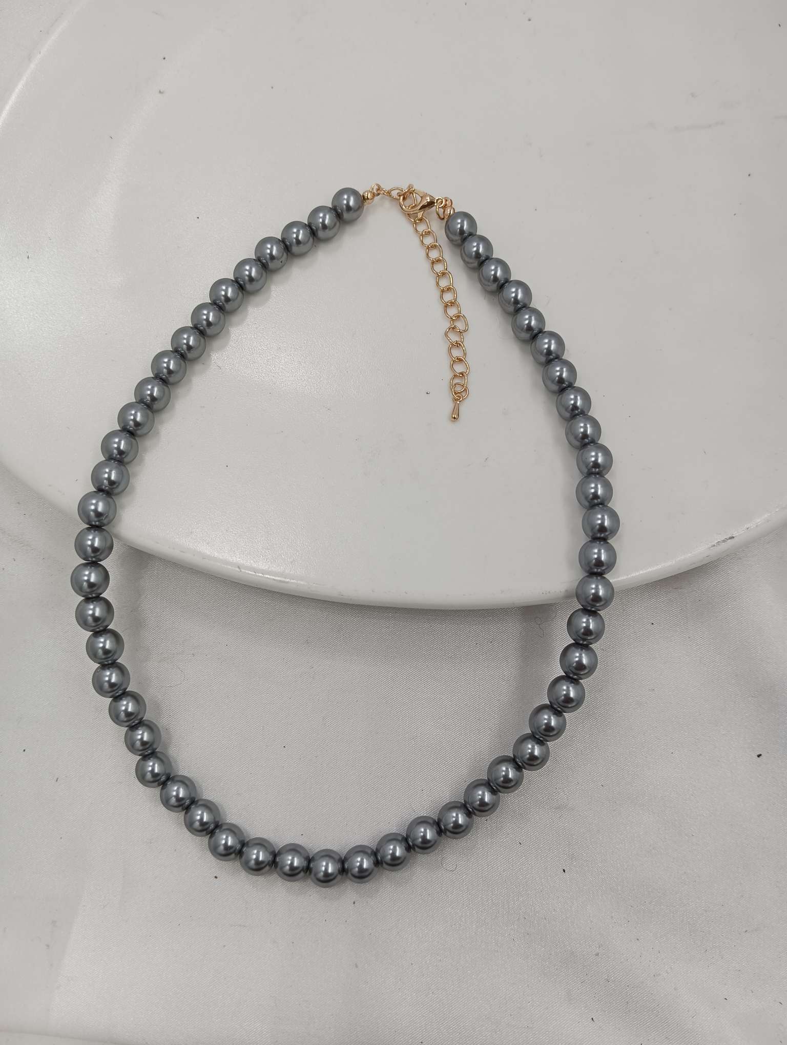 Fine Grey Pearl Necklace
