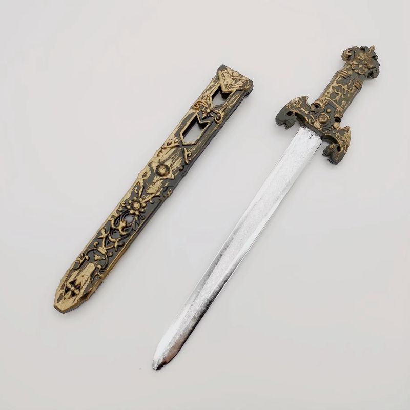 厂家直销儿童玩具海盗系列出口外贸塑料仿真玩具兵器地摊经济夜市玩具多色507小剑详情6