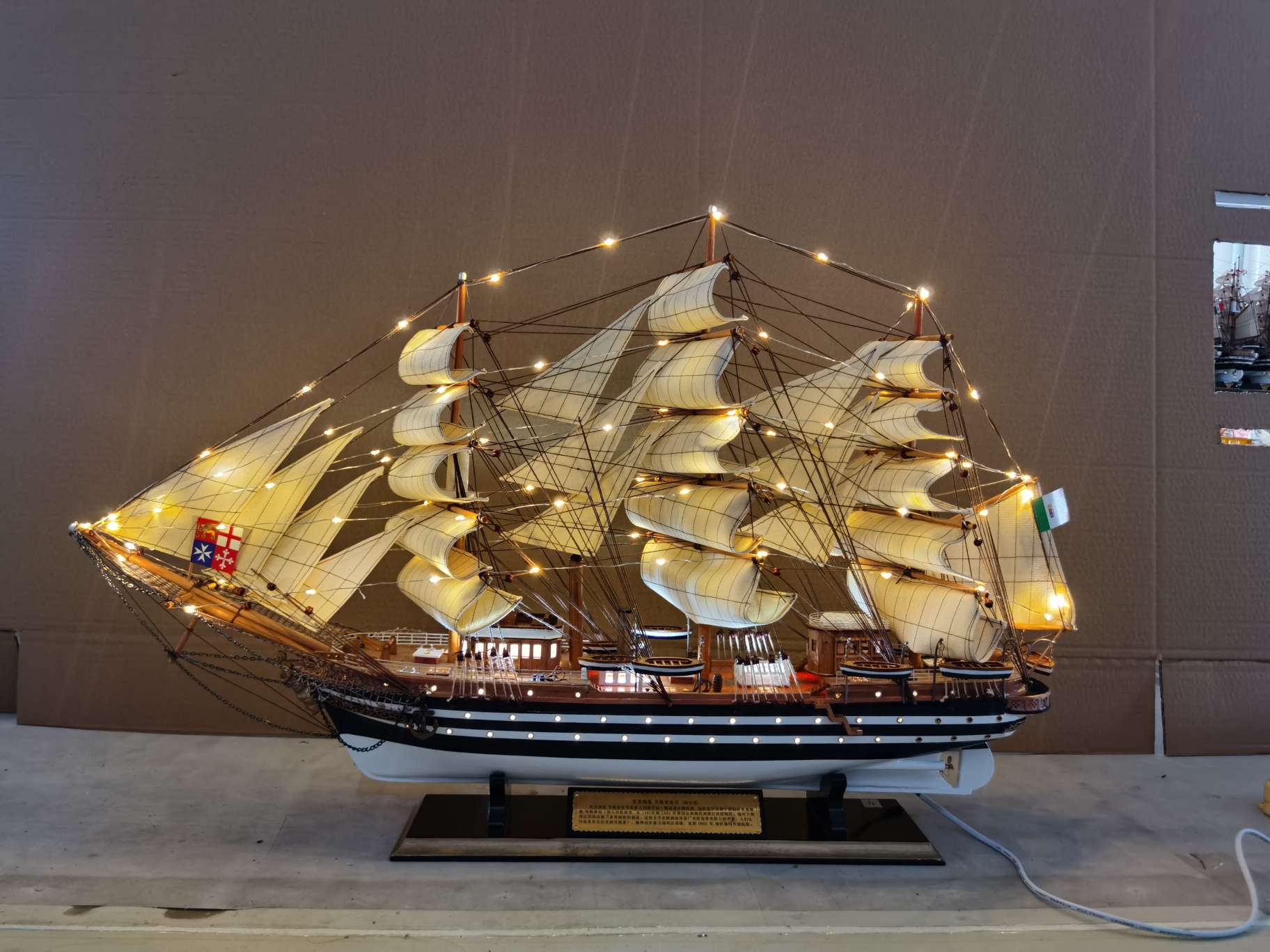 American Furniture Wooden Crafts Sailing Ornaments Smooth Sailing