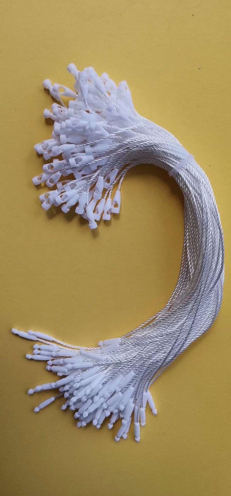 厂家子弹头棉线吊粒现货 服装吊牌绳子 手穿绳 衣服吊牌通用吊绳 现货