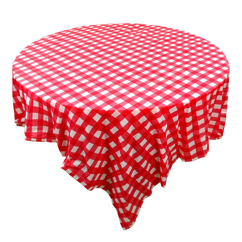 Classic Red Tablecloth Square Table Round Table Universal Plastic Tablecloth Specification drawing