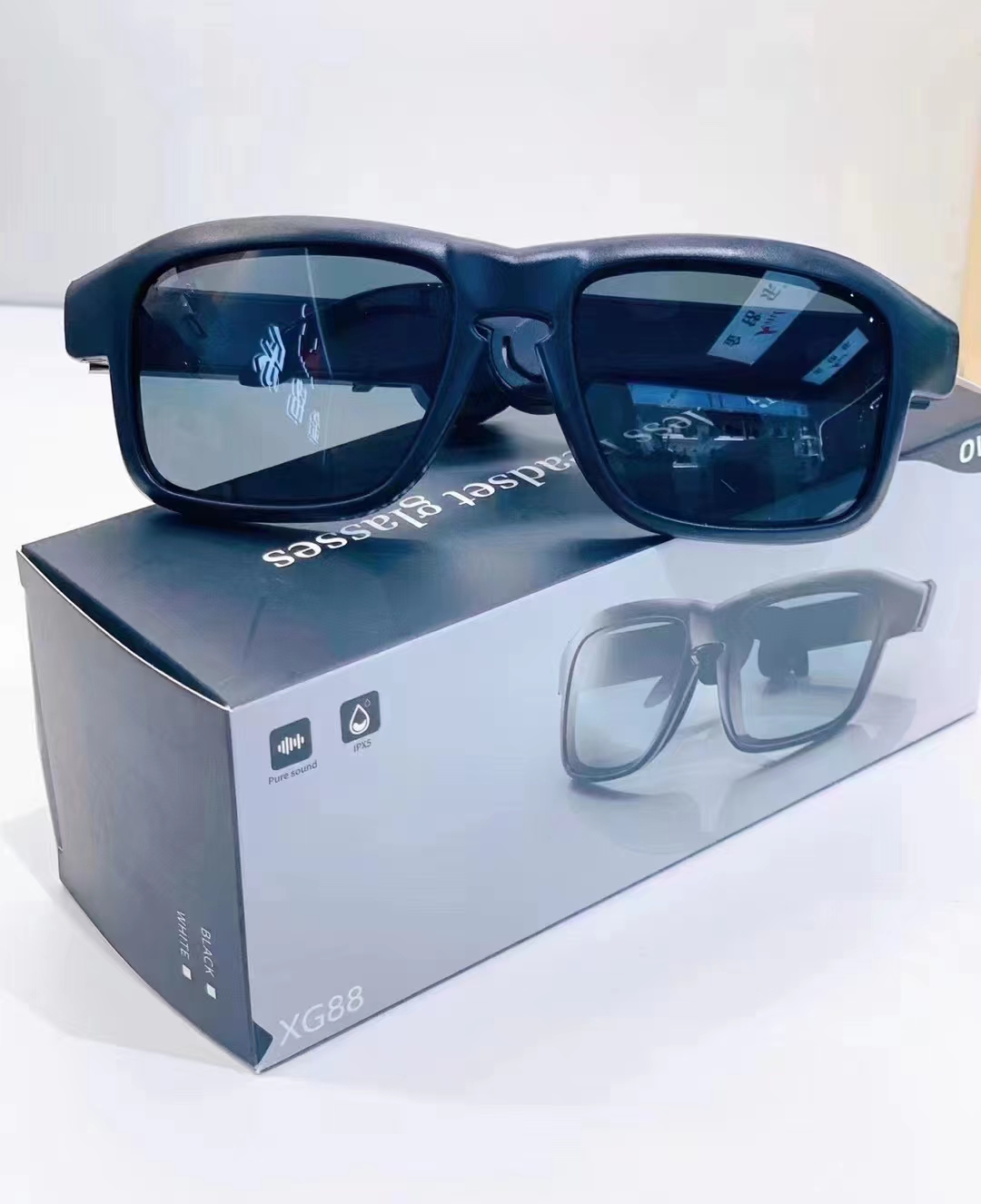 Wireless Bluetooth headphones, glasses, bone conduction headphones for both men and women pic 1