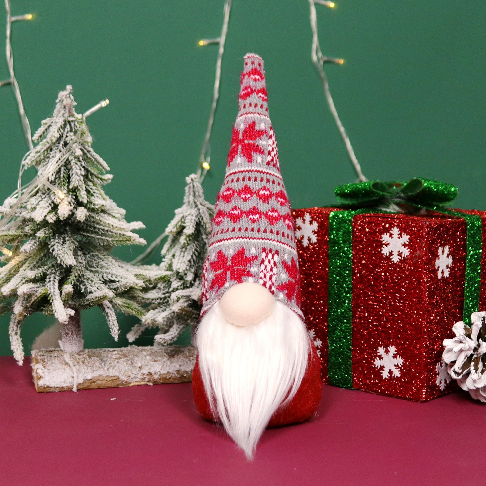 Christmas Decorations Rudolph Figure Christmas Decoration Dwarf Faceless Doll Santa Claus Doll Wholesale Specification drawing