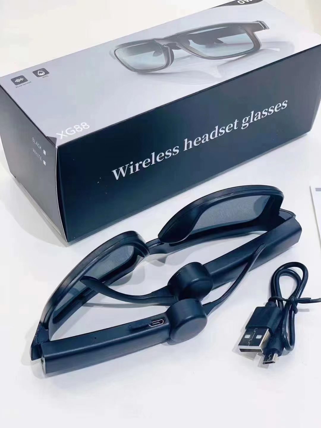 Wireless Bluetooth headphones, glasses, bone conduction headphones for both men and women pic 5