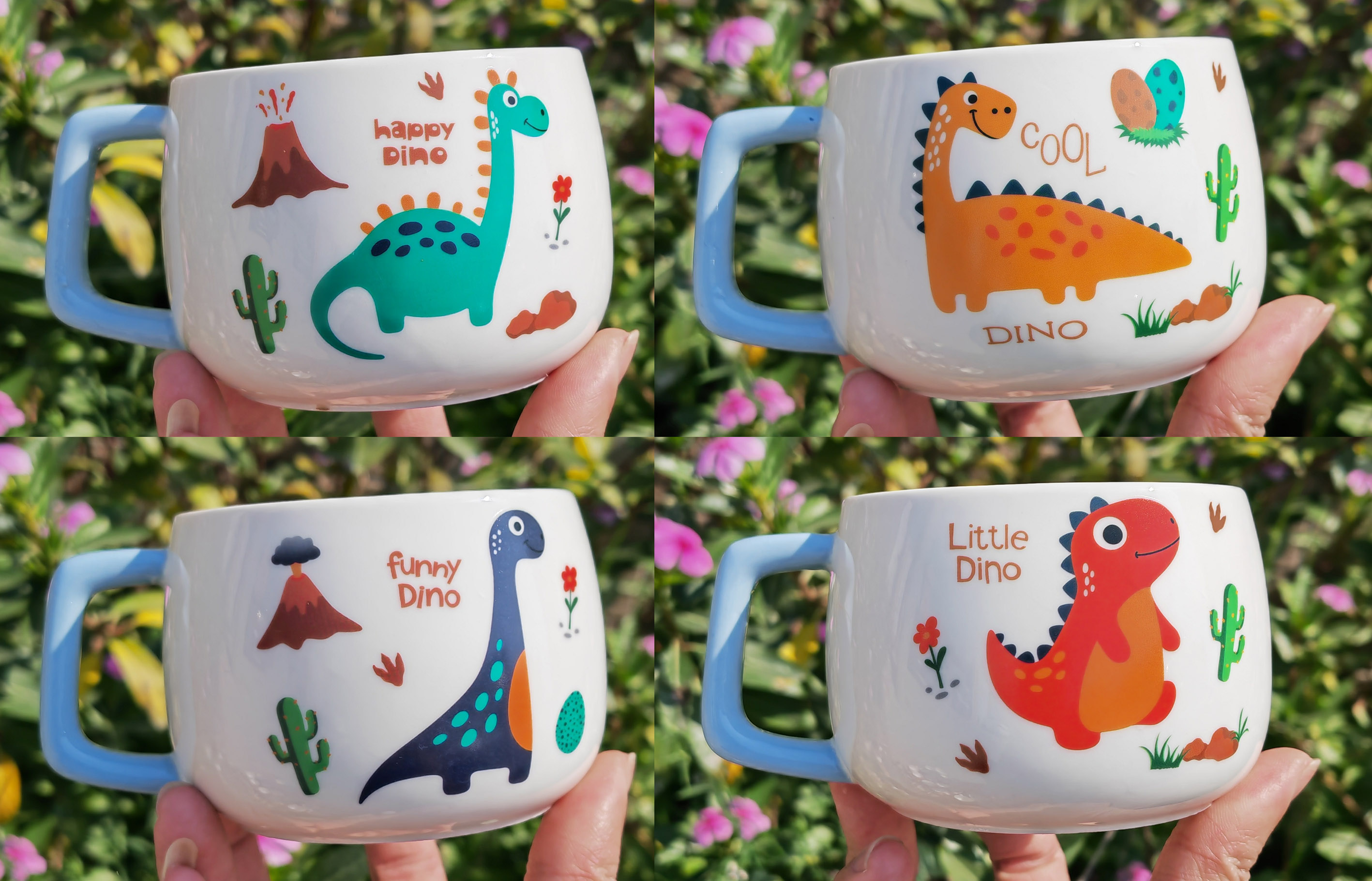 Office Water High Appearance Horizontal Wind Ceramic Mug Cartoon Pattern Ceramic Cup Home Milk Cup Water Cup Student Cup Gift Cup With Gift Cup Item Picture