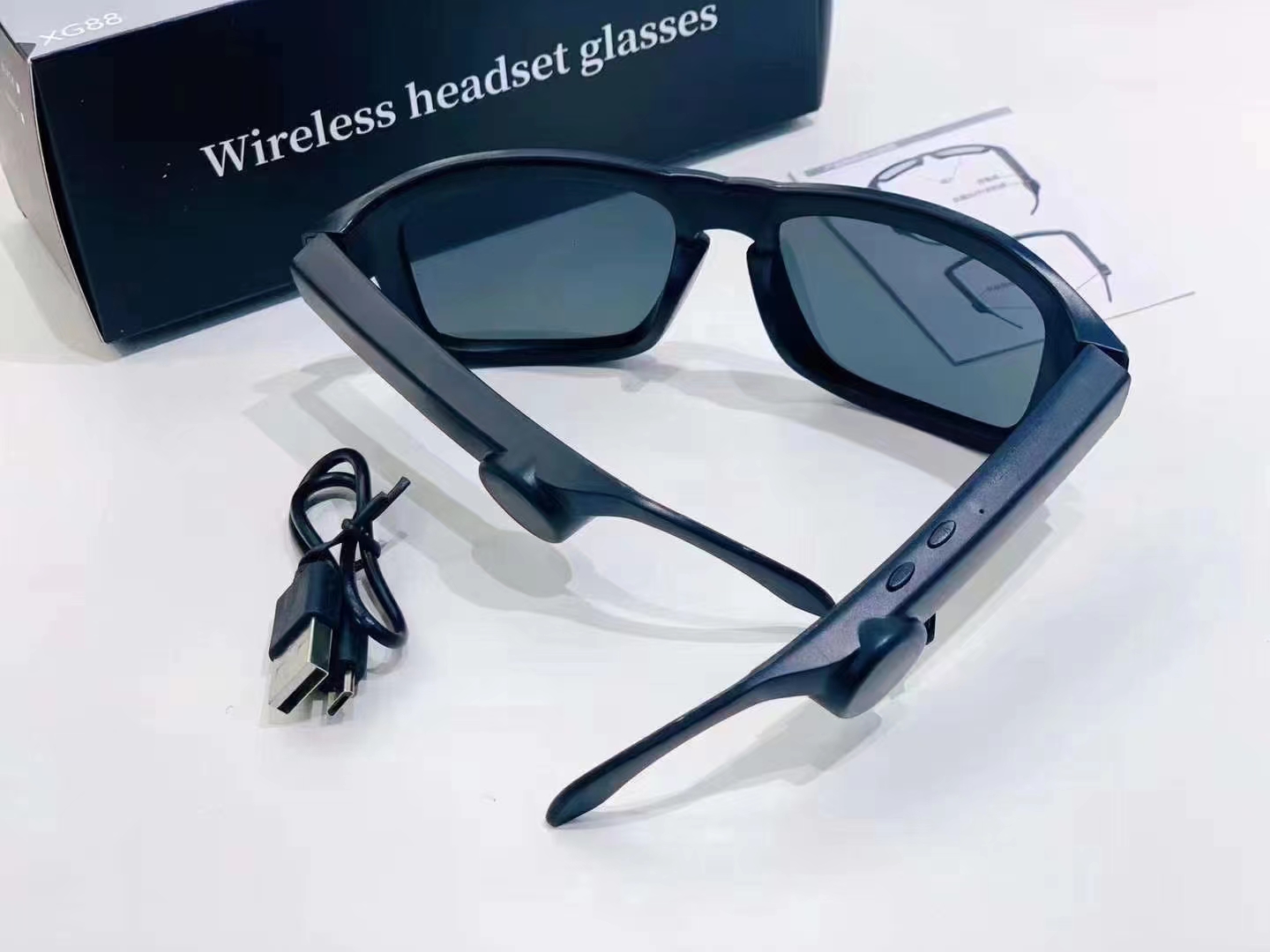 Wireless Bluetooth headphones, glasses, bone conduction headphones for both men and women pic 6