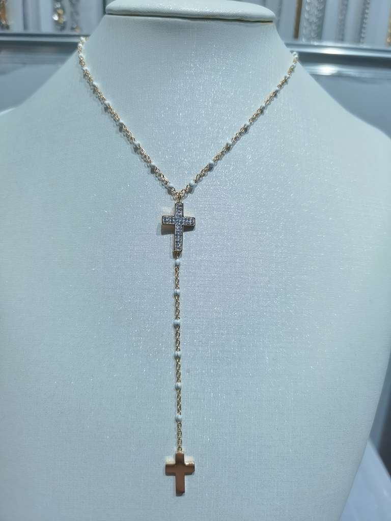 Europe and the United States explosive titanium steel necklace cross religion Amazon sales