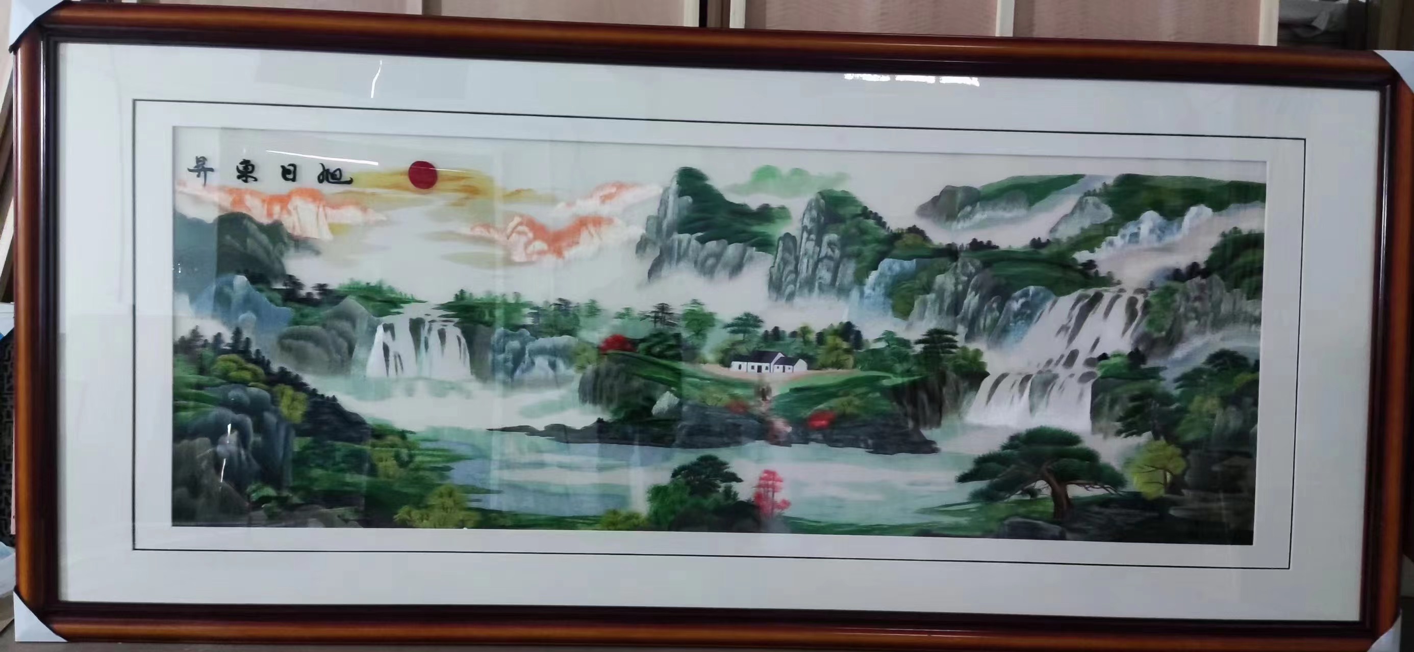 280*120 Extra Large Size Three-Dimensional Embroidery Decorative Painting details Picture