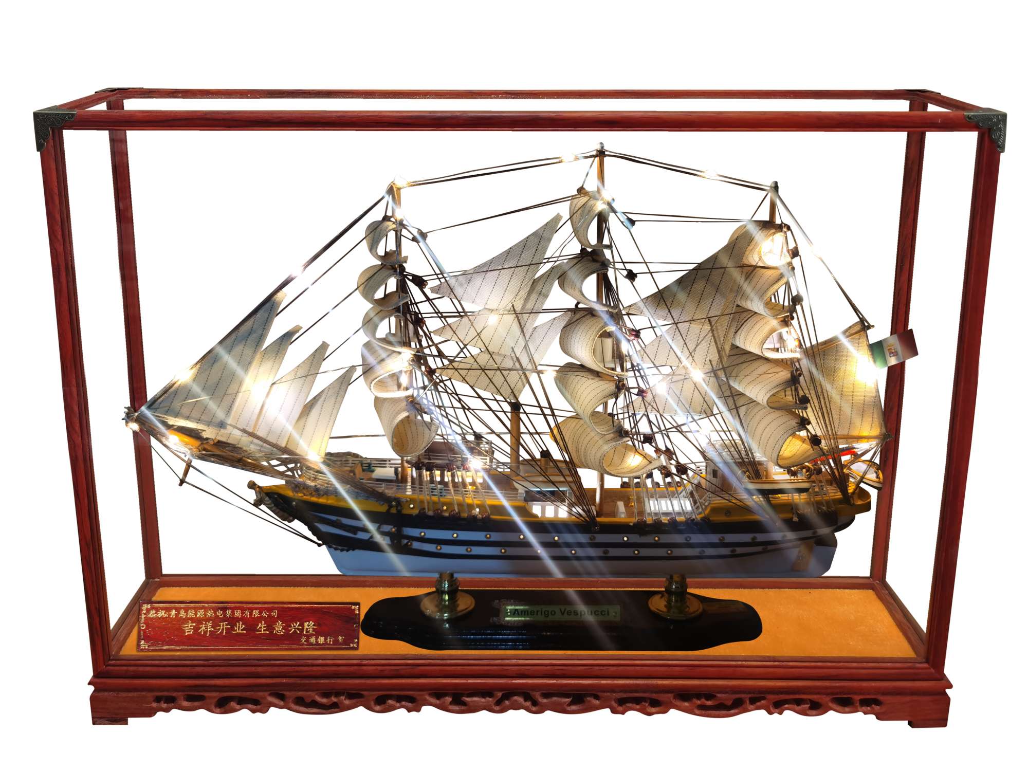 American Furniture With Lights And Covers Wooden Handmade Sailing Sailing details Picture