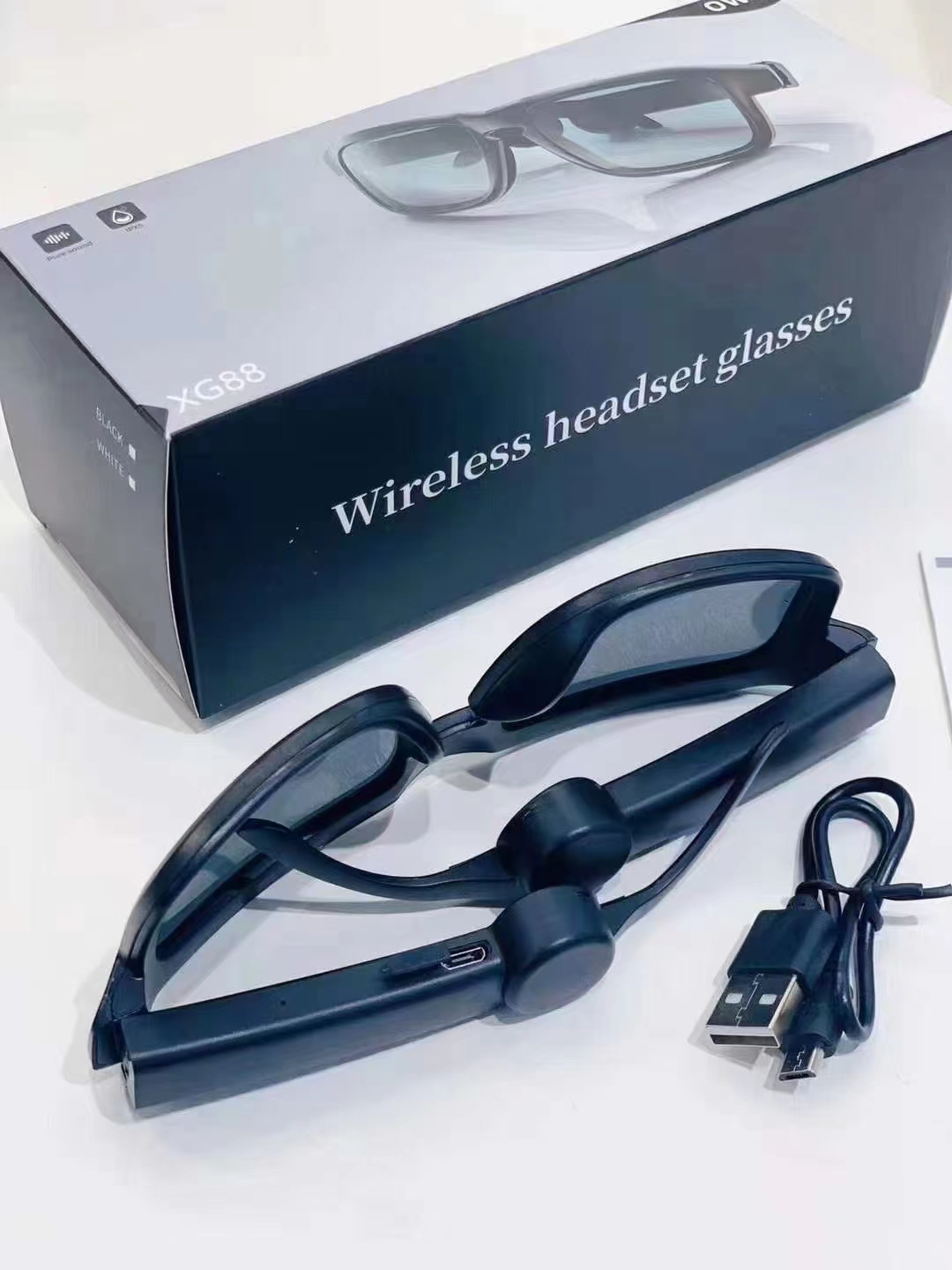 Wireless Bluetooth headphones, glasses, bone conduction headphones for both men and women pic 2