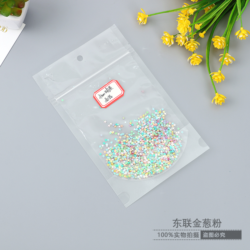 Nail Glitter Candy Paper Shards Colorful Magic Broken Glass Sticker Candy Jewelry Paper White Diamond Lens Gold Glitter details Picture