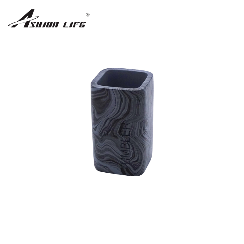 Perfume And Ink Bath Four-Piece Set Bathroom Toiletries Lotion Bottle Mouthwash Cup Toothbrush Holder Soap Box Hotel Bath Suite Resin Four-Piece Set Item Picture
