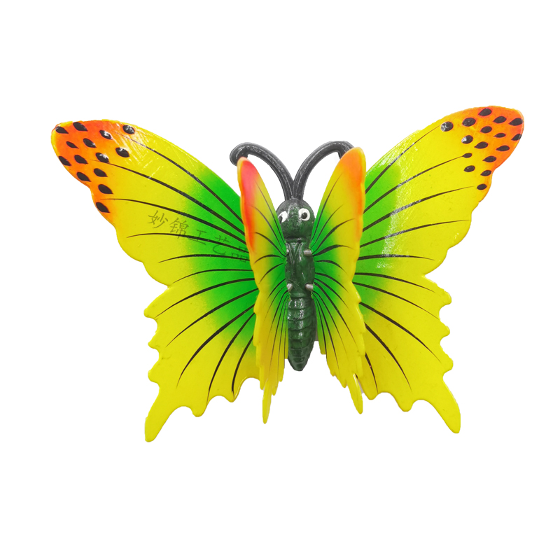 3D Stereoscopic Color Plastic 3+4 Double Layer Butterfly Refrigerator Sticker Creative Home Background Decoration Arts And Crafts Decorations details Picture