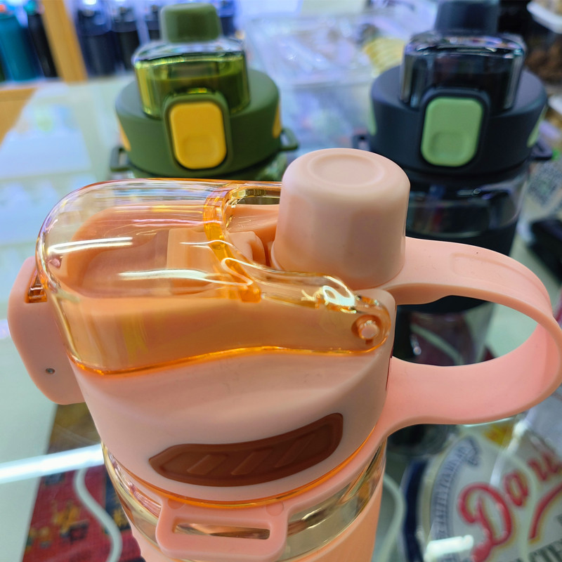 富光富光乐享双饮直杯大容量防摔双饮杯新款高颜值耐高温学生吸管塑料杯子运动详情3