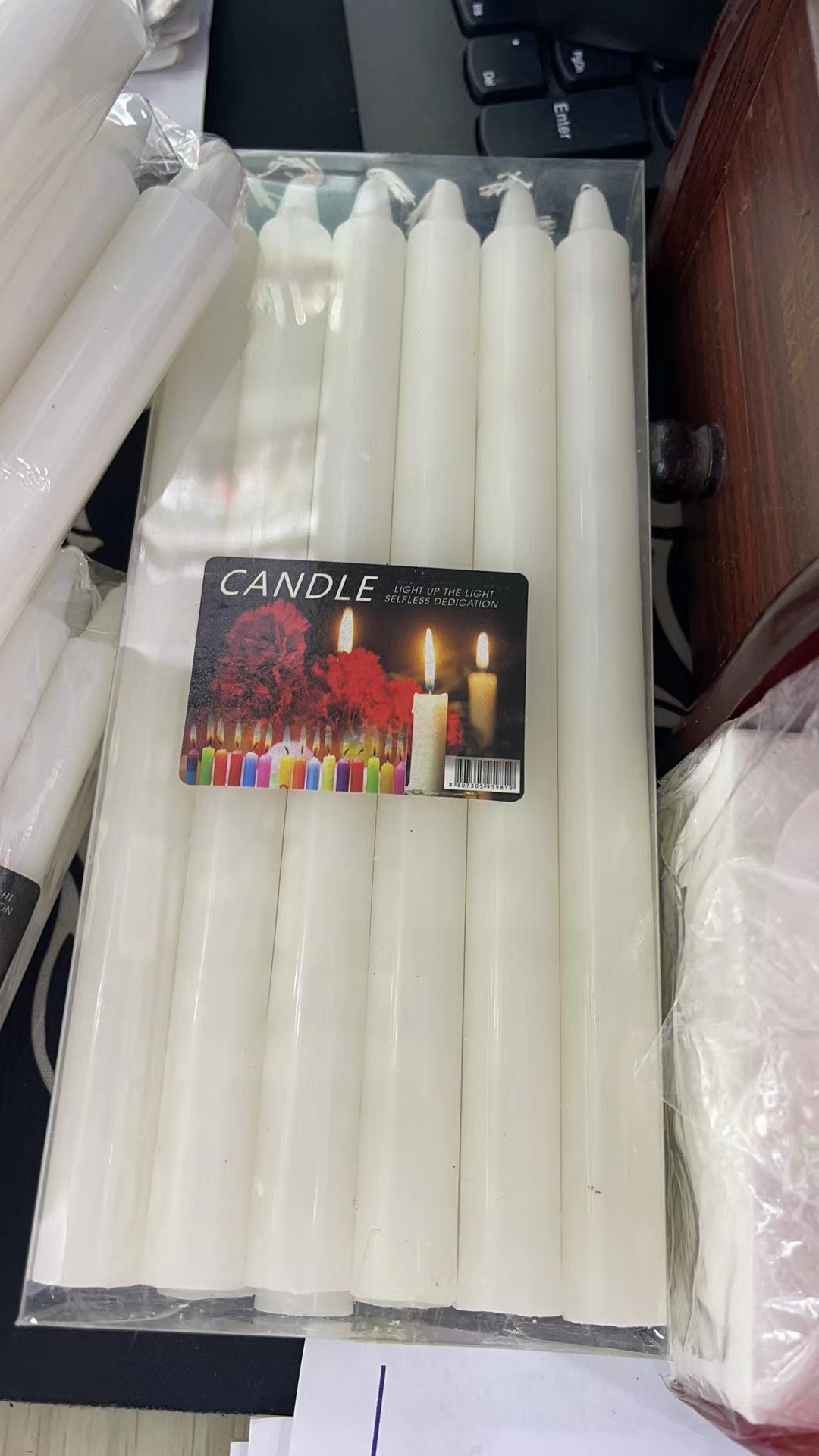 White Pole Wax, Birthday Lighting