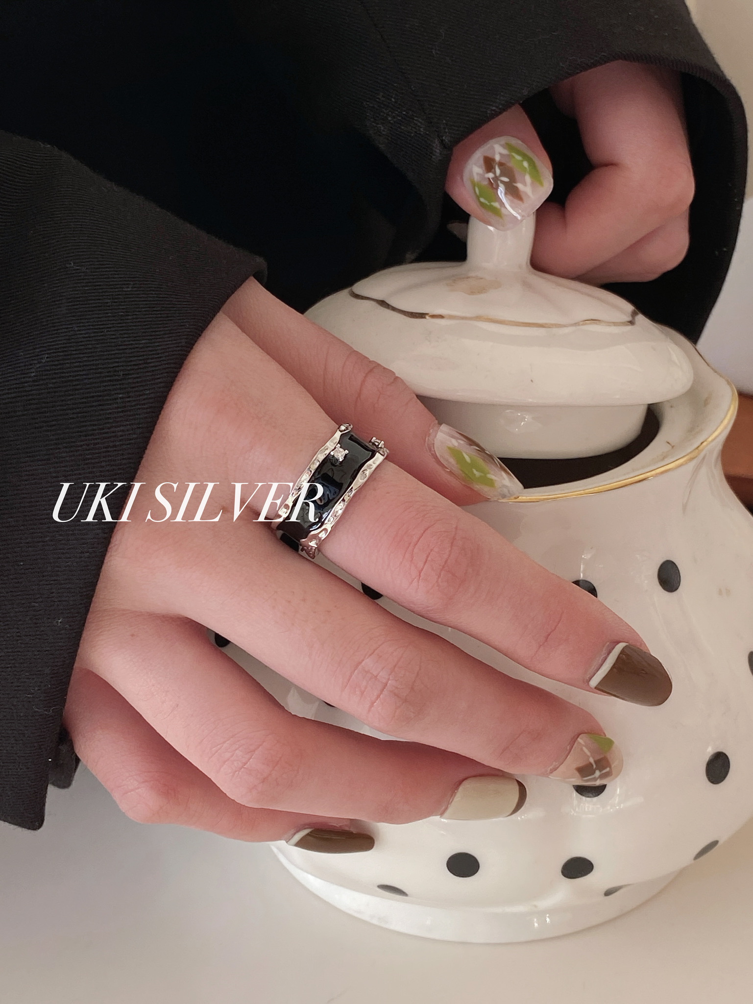 S925 Full Body Sterling Silver With Zirconium Open Ring Silver Support Silver Jewelry Item Picture