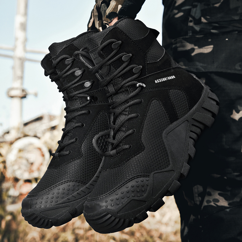 Cross-Border Camouflage Large Size Special Forces Boots Russian Combat Boots Wear-Resistant Training Combat Boots Outdoor Hiking Shoes Item Picture