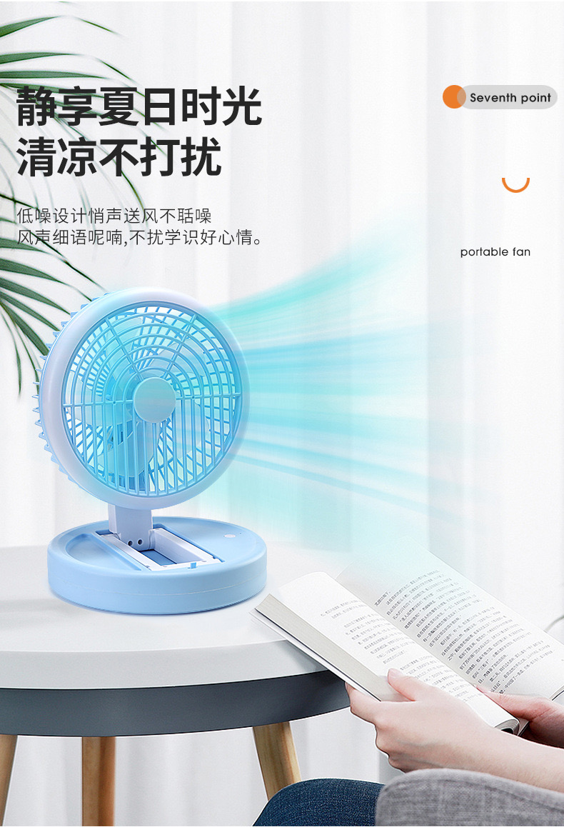 Bedside Small Electric Fan Small Outdoor Student Dormitory Desktop Desktop Mini Usb Charging Cable Quiet Kitchen Small Fan Wall Mounted Toilet Toilet No Punching Small Wall Fan Student Dormitory Charging Us Electricity undefined