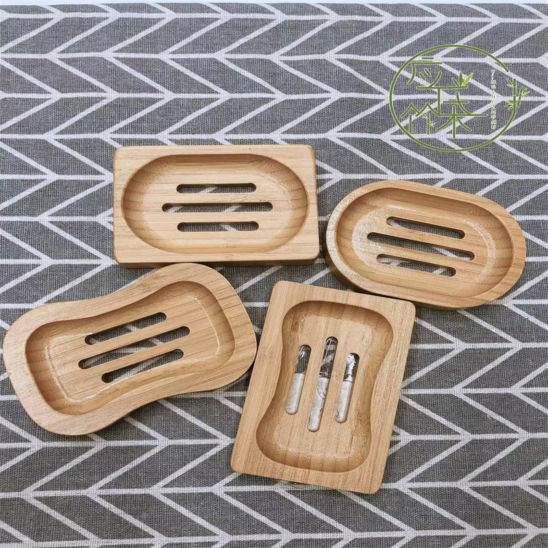 Bamboo Soap Box Soap holder Drain Storage Box Bathroom Kitchen Sink Soap dish tray Soap holder