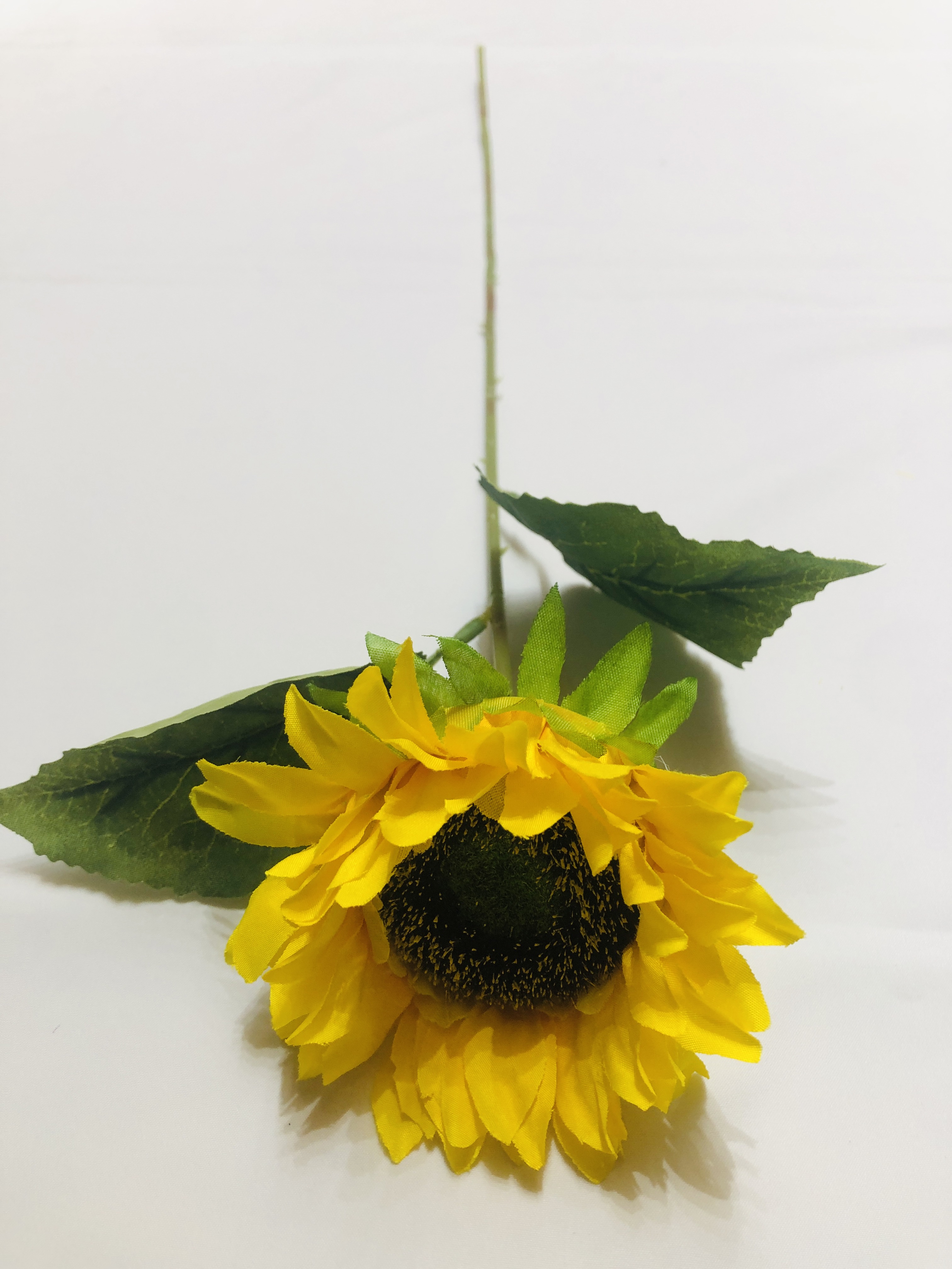 Home Decoration False Flower Rose Single Thin Pole Sun Flower Silk Cloth Table Table Table Small Fresh Sunflower Living Room Table Decoration Simulation False Flower Project Decoration Sunflower Flower Wall Props Shooting Small Decoration Rural Wind False Flower details Picture