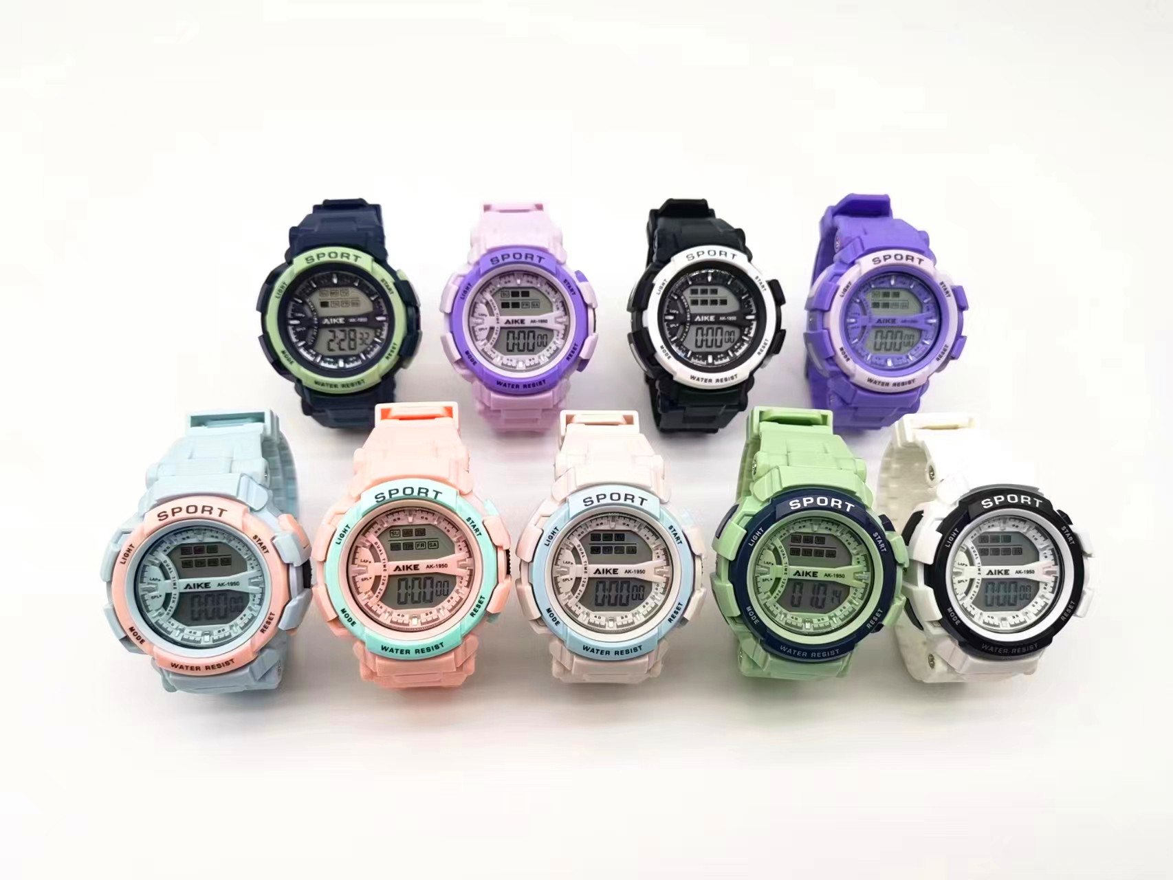 初高中生电子手表高中生新款手表夜光灯防水运动多功能学生手表详情1