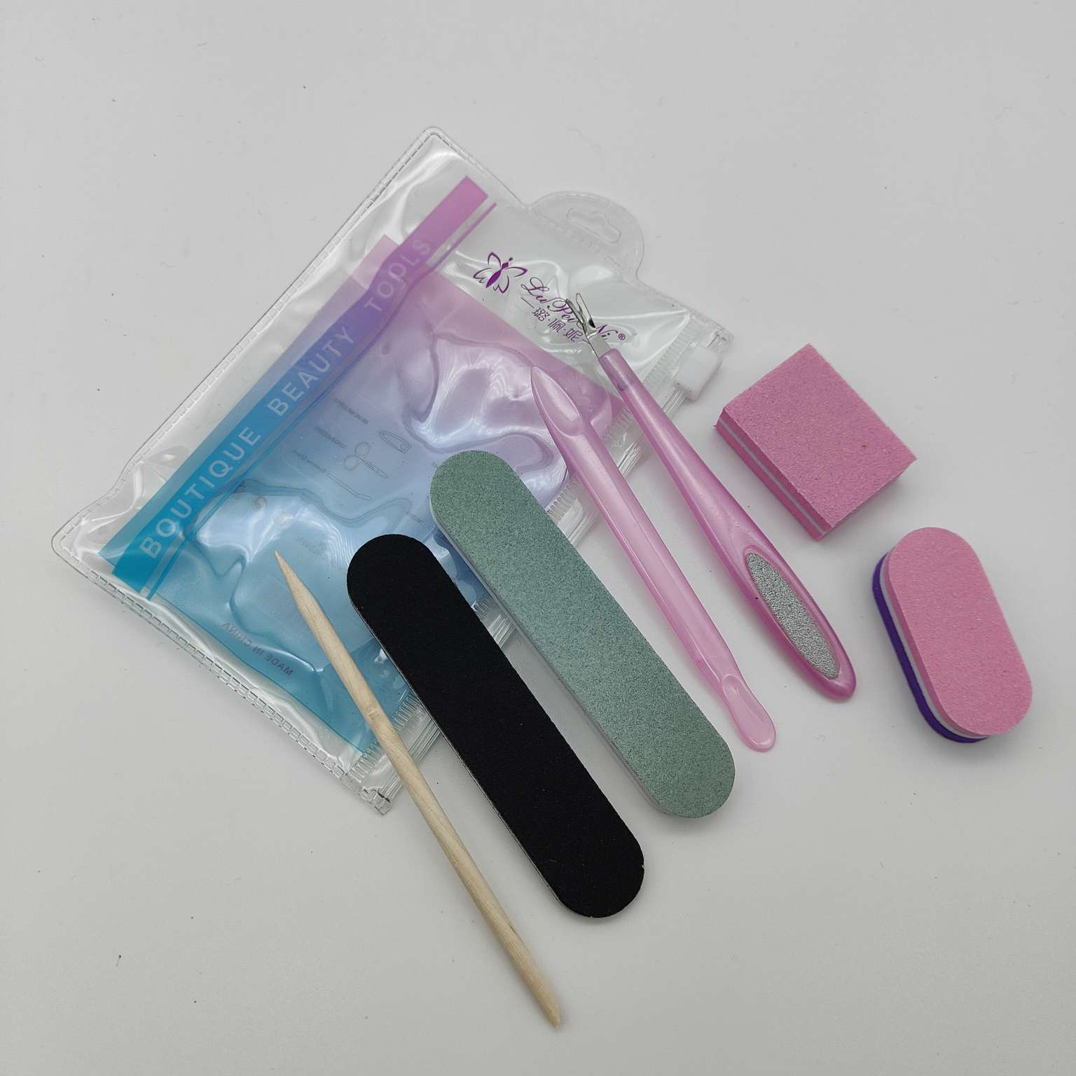 AMN-PC005#7 set Nail tools Nail file Sponge file to remove dead skin Prong Nail Pick Beauty tools 26414 Sendri Makeup tools thumbnail