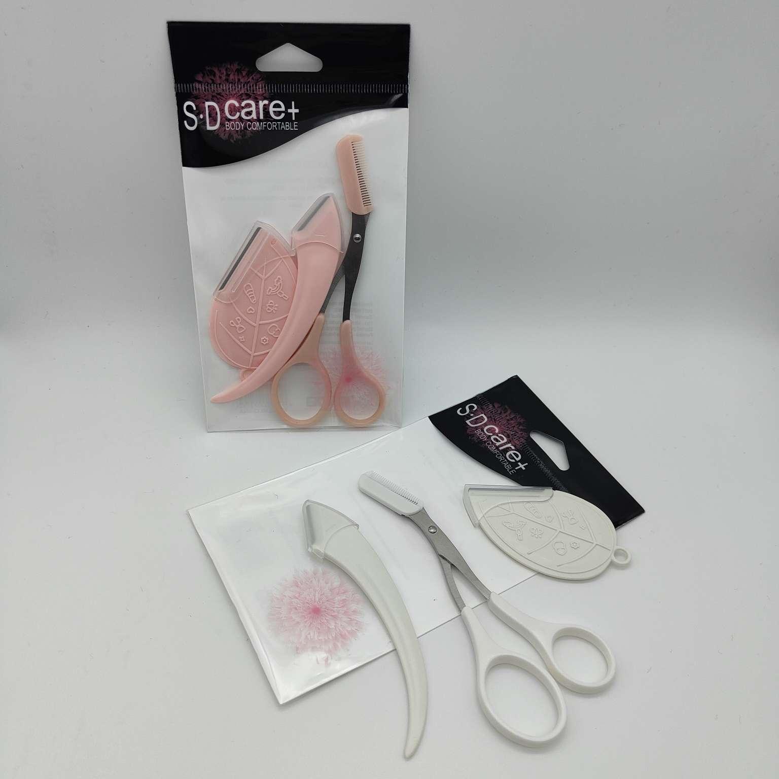 SD-22041# Eyebrow Trimmer 3 pieces Eyebrow Trimmer Set Eyebrow Trimmer Band Comb Trimmer 26414 Sendri Makeup tool