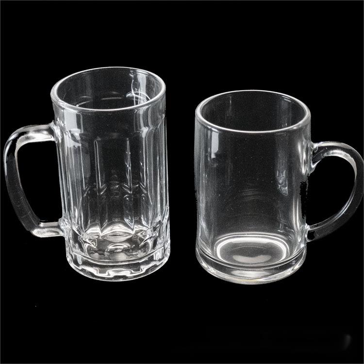 400ml 500 ml  玻璃啤酒杯茶杯 扎啤杯 饮料杯 贴花 描金边 制做LOGO一件代发详情3