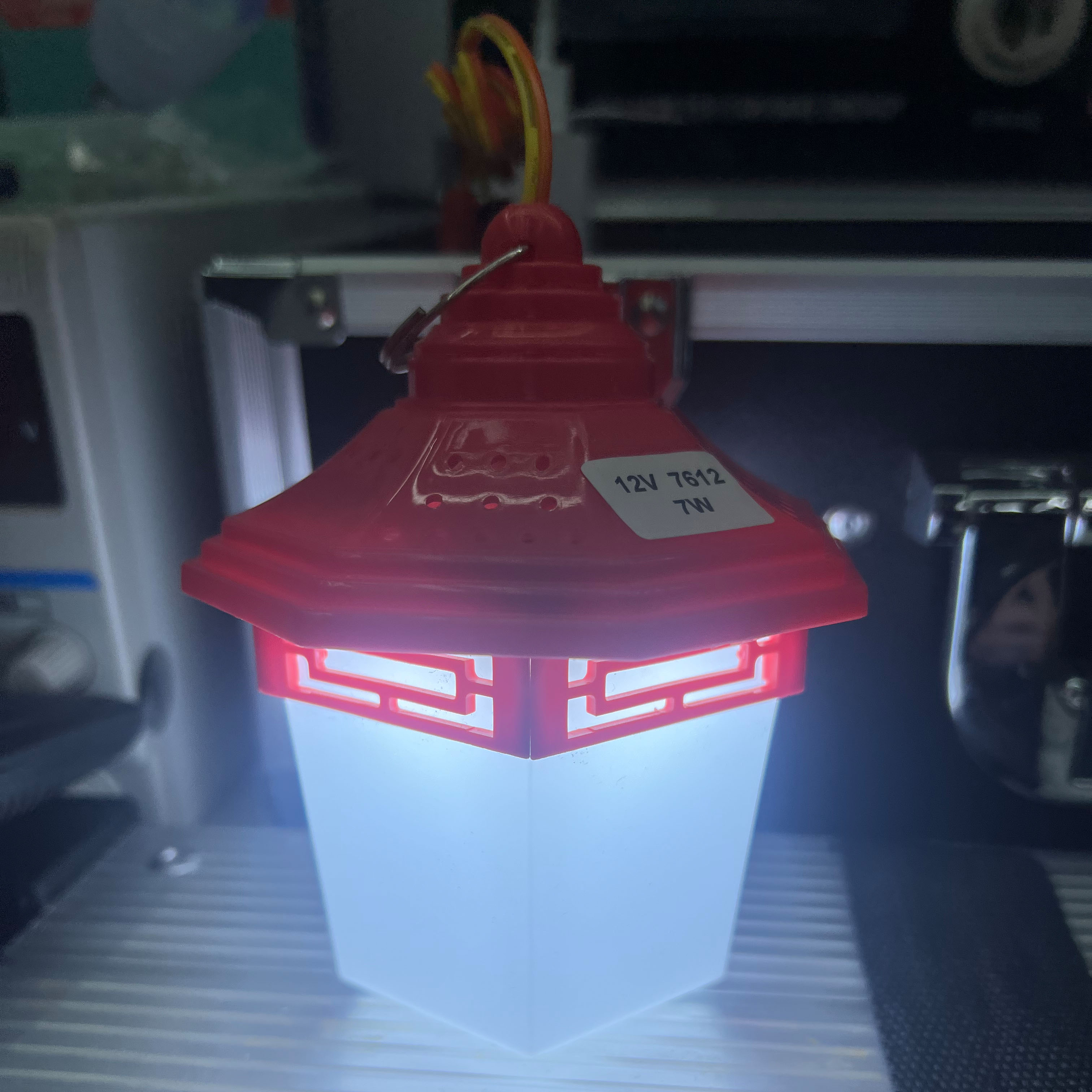 DC12V-7612 18W 1.5米红黄线带夹子  12V应急灯详情4