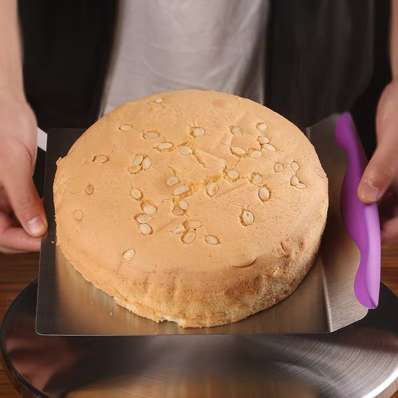 WE厂家直销蛋糕转移器不锈钢蛋糕铲烘焙移动蛋糕托盘裱花蛋糕铲详情5