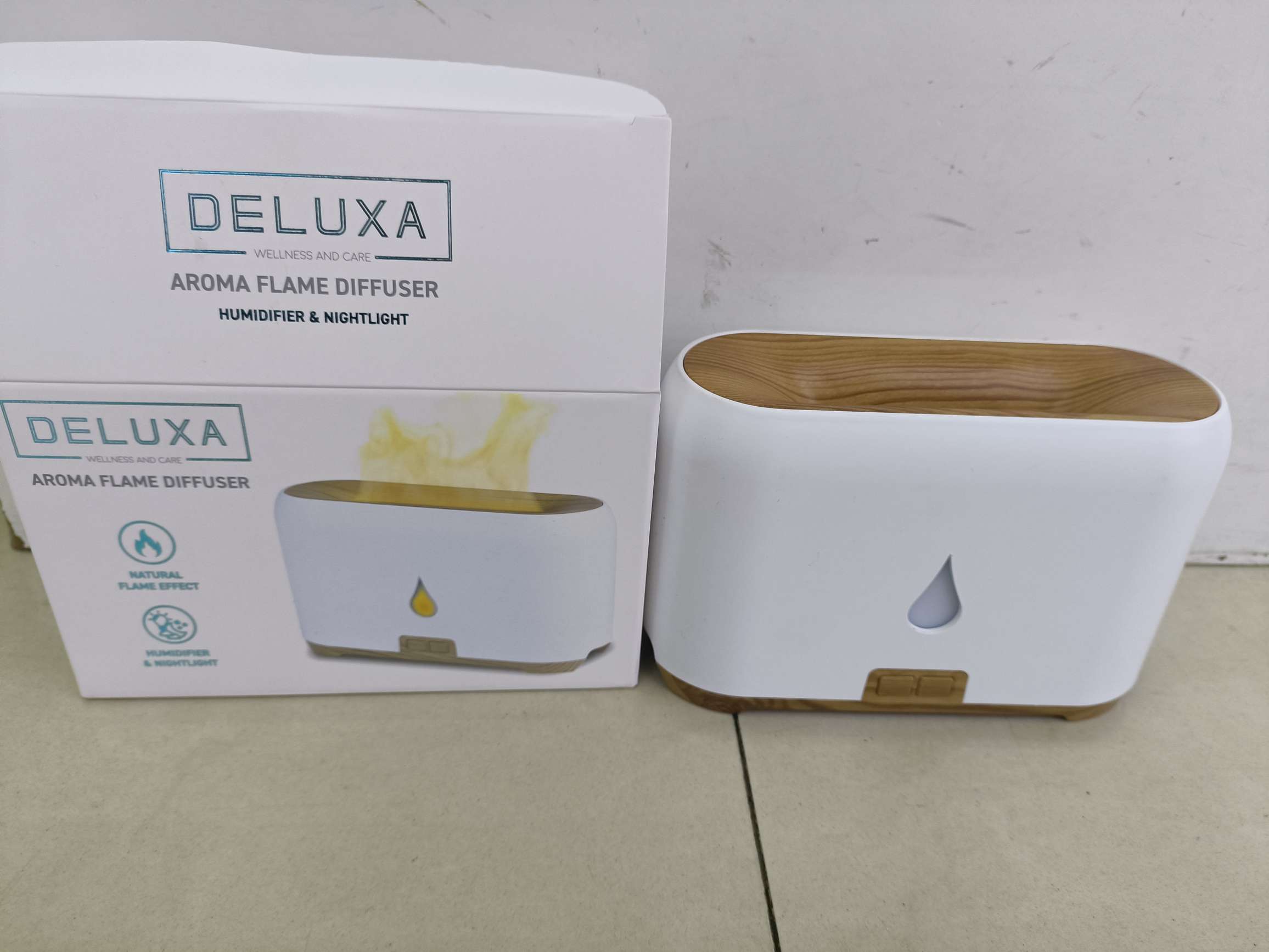 Flame aromatherapy machine humidifier water drop three gear adjustment full figure