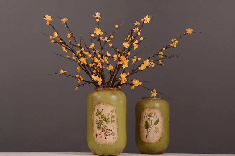 东篱厂家直销仿真梅花枝 单支小腊梅 中式田园禅意家居装饰仿真花批发详情17