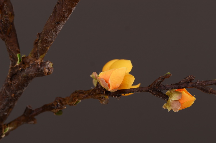 东篱厂家直销仿真梅花枝 单支小腊梅 中式田园禅意家居装饰仿真花批发详情25