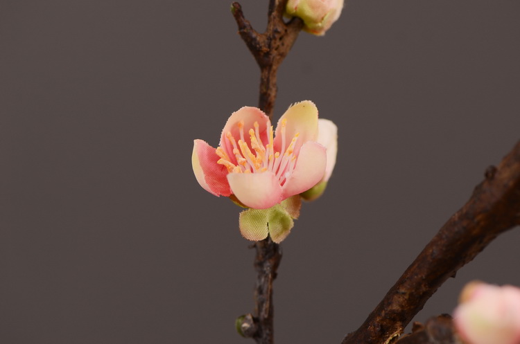 东篱厂家直销仿真梅花枝 单支小腊梅 中式田园禅意家居装饰仿真花批发详情11