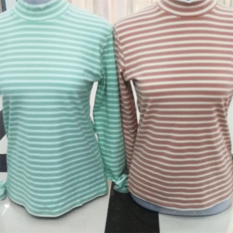 9025 Women's Fashion Letter-Printed Bottom Coat Comfortable Skin Soft Warm Top Long Sleeve T-Shirt Autumn And Winter New Bottom Coat