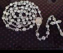 Popular rosary hollowed-out alloy bead cross necklace, 59 pendants for men and women, welcome customers to buy