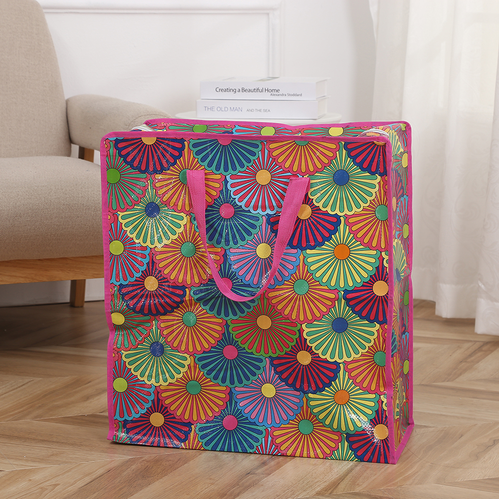 Manufacturers mass-produce pp laminated woven bags storage and finishing woven bags supermarket shopping bags handbag wholesale