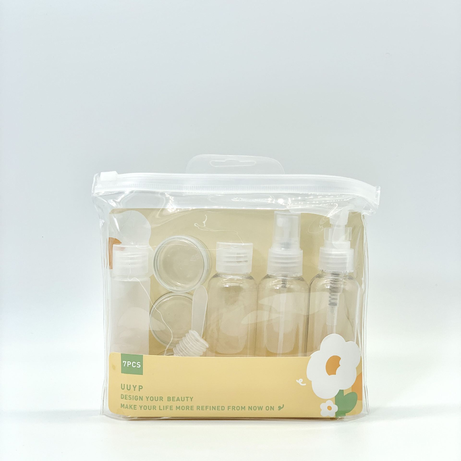 Travel Dispenser Pack Portable Dispenser Pack 7-piece Emulsion Bottle Spray Bottle Flip bottle *