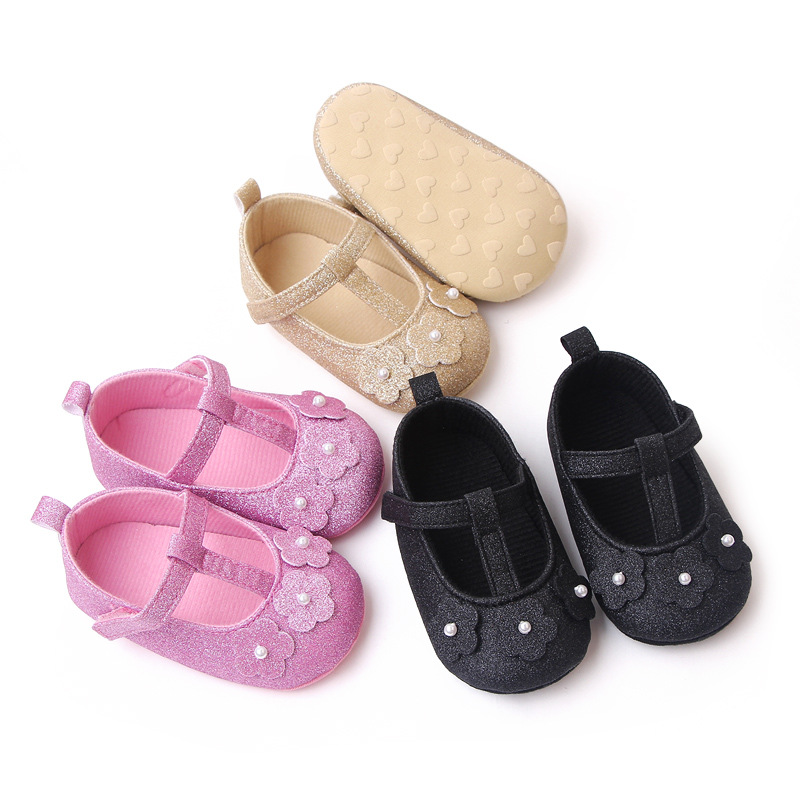 0-1 year old baby girl toddler shoes flower princess shoes soft sole baby shoes