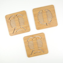 Hollow coaster fish shaped MDF insulation pad anti-hot pad