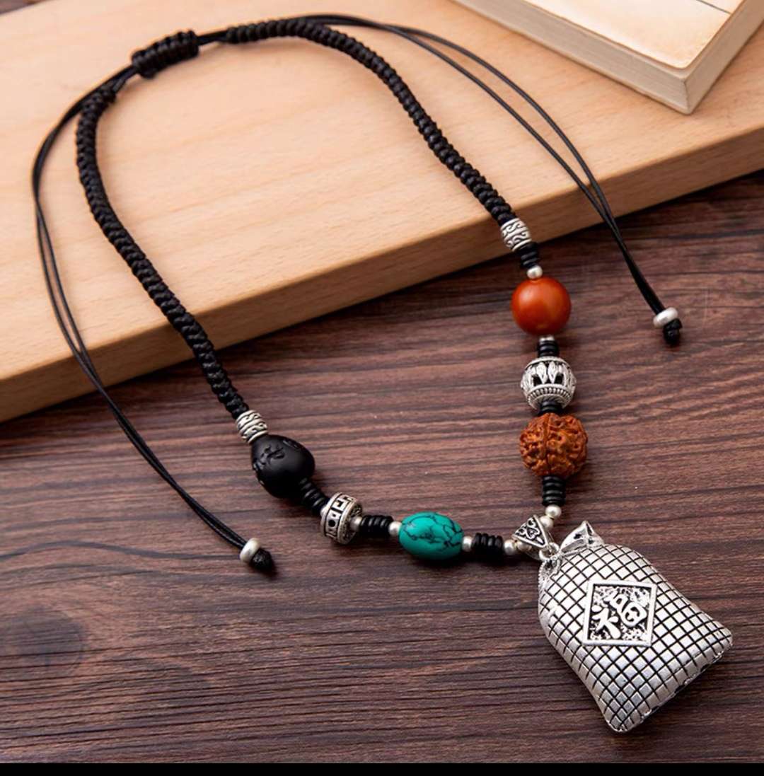 Korean Wax Thread Pure Hand-Woven Sweater Chain undefined
