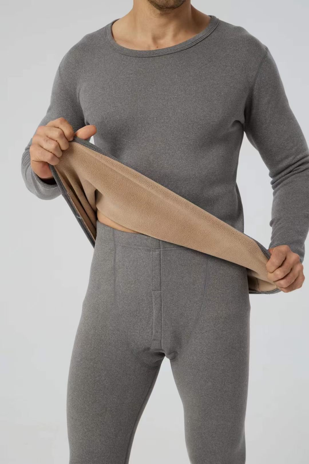 Factory Direct Sales Of Men's Long Johns De Velvet Trackless Thermal Underwear Set